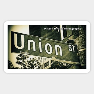 Union Street, Pasadena, California by Mistah Wilson Sticker